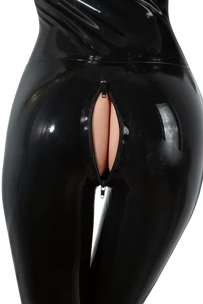 Black Latex Catsuit