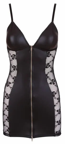 Zip Front Mini Dress