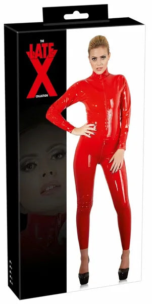 Red Latex Catsuit