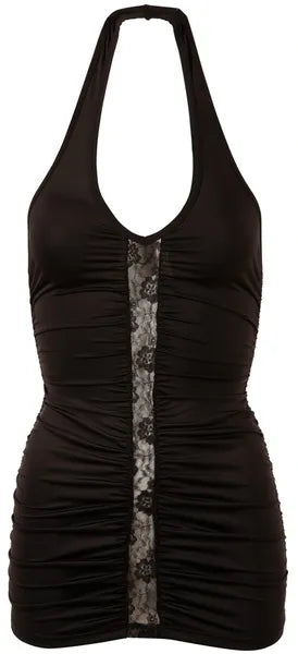 Lace Front Mini Dress