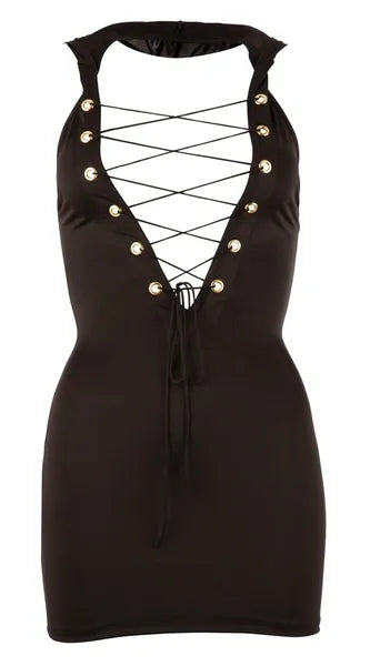 Halterneck Hooded Dress